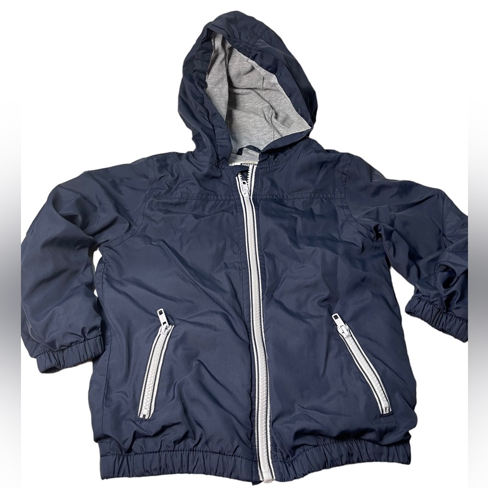 gymboree navy blue and gray windbreaker‎ jacket kids 4T-5T
